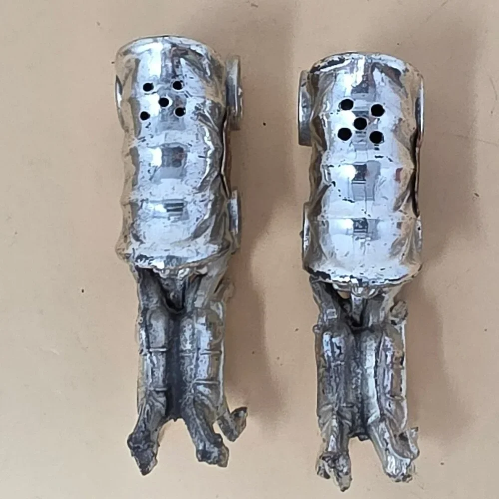 Vintage Silver-Plated Covered Wagon Colorado Salt &‎ Pepper Shakers Set